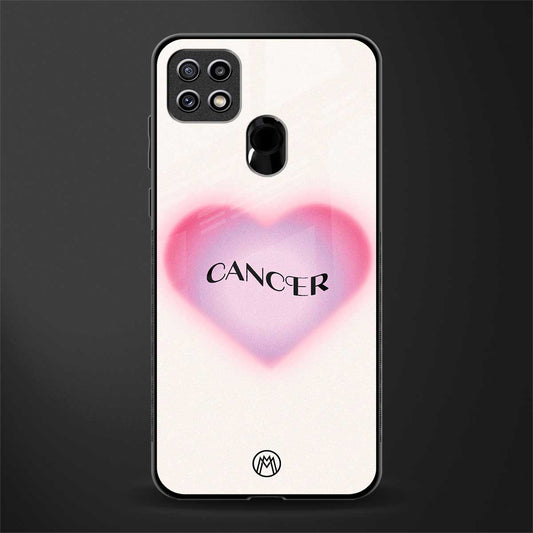 cancer minimalistic glass case for oppo a15s image