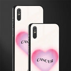 cancer minimalistic glass case for redmi 9a image-2