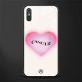 cancer minimalistic glass case for redmi 9a image