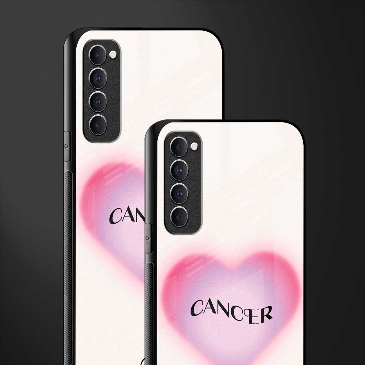 cancer minimalistic glass case for oppo reno 4 pro image-2
