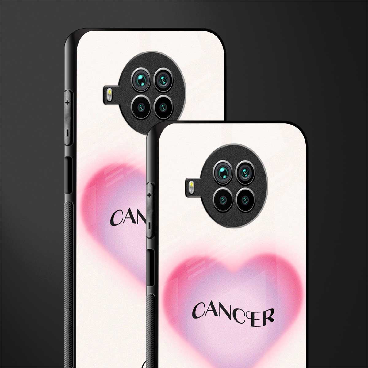 cancer minimalistic glass case for mi 10i image-2