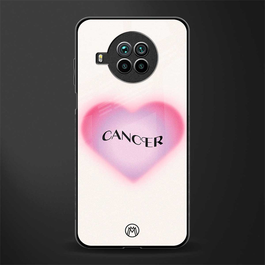 cancer minimalistic glass case for mi 10i image