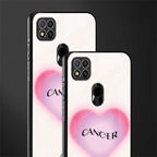 cancer minimalistic glass case for poco c31 image-2