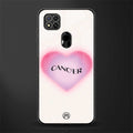 cancer minimalistic glass case for poco c31 image