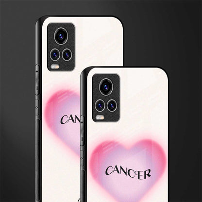 cancer minimalistic glass case for vivo v20 pro image-2