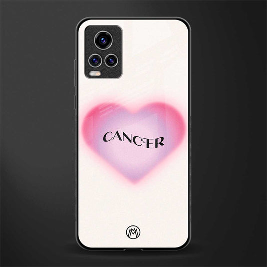 cancer minimalistic glass case for vivo v20 pro image