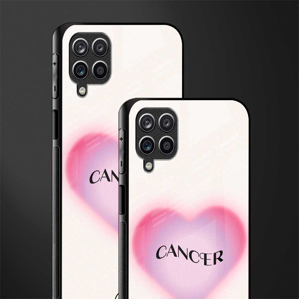 cancer minimalistic glass case for samsung galaxy a12 image-2