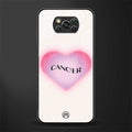 cancer minimalistic glass case for poco x3 pro image