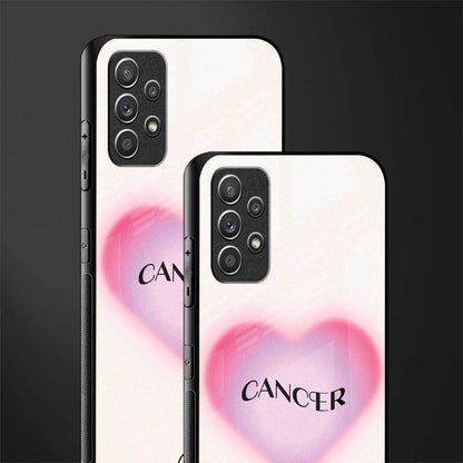 cancer minimalistic glass case for samsung galaxy a32 4g image-2