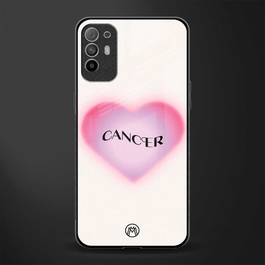 cancer minimalistic glass case for oppo f19 pro plus image