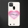 cancer minimalistic glass case for realme c21 image