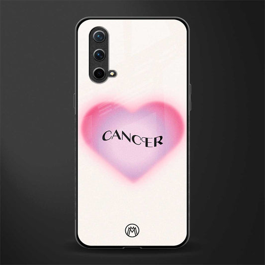 cancer minimalistic glass case for oneplus nord ce 5g image