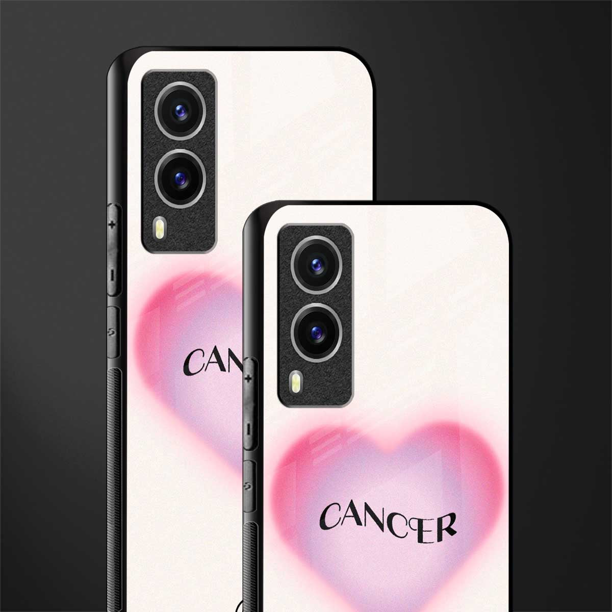 cancer minimalistic glass case for vivo v21e 5g image-2