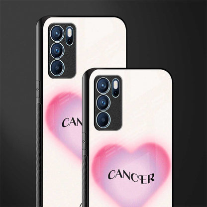 cancer minimalistic glass case for oppo reno6 5g image-2