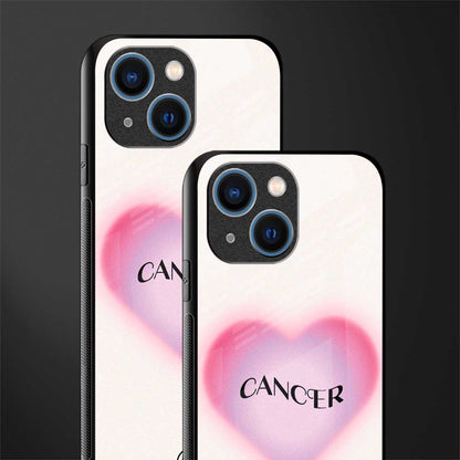 cancer minimalistic glass case for iphone 13 mini image-2