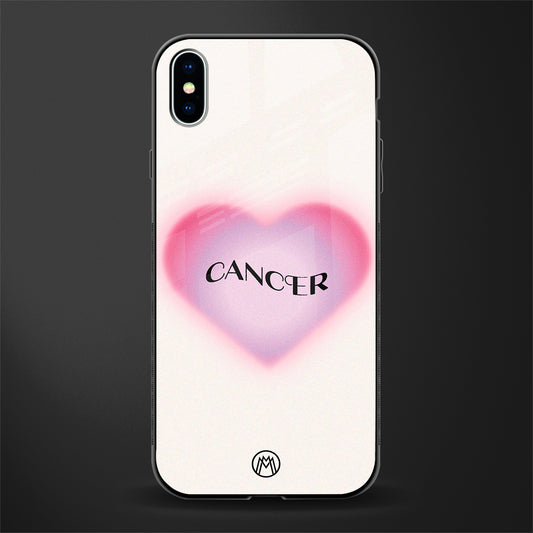 cancer minimalistic glass case for iphone xs max image