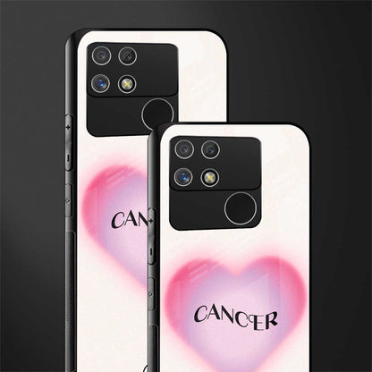 cancer minimalistic back phone cover | glass case for realme narzo 50a