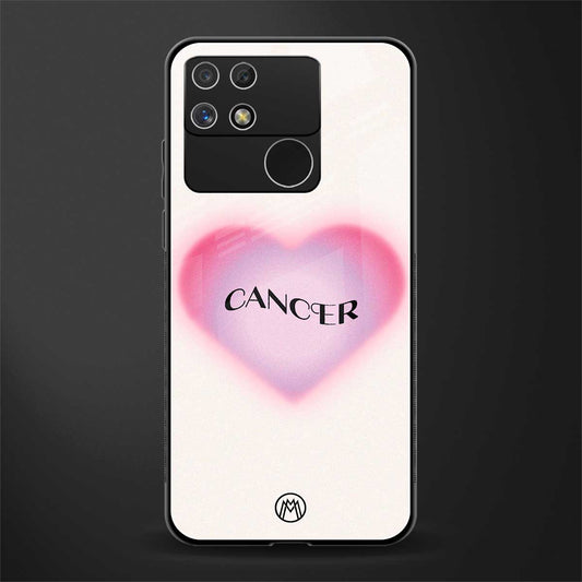 cancer minimalistic back phone cover | glass case for realme narzo 50a