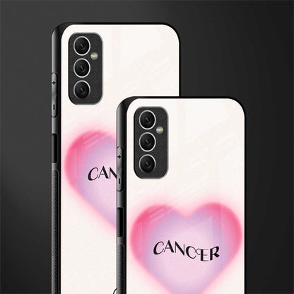 cancer minimalistic glass case for samsung galaxy m52 5g image-2