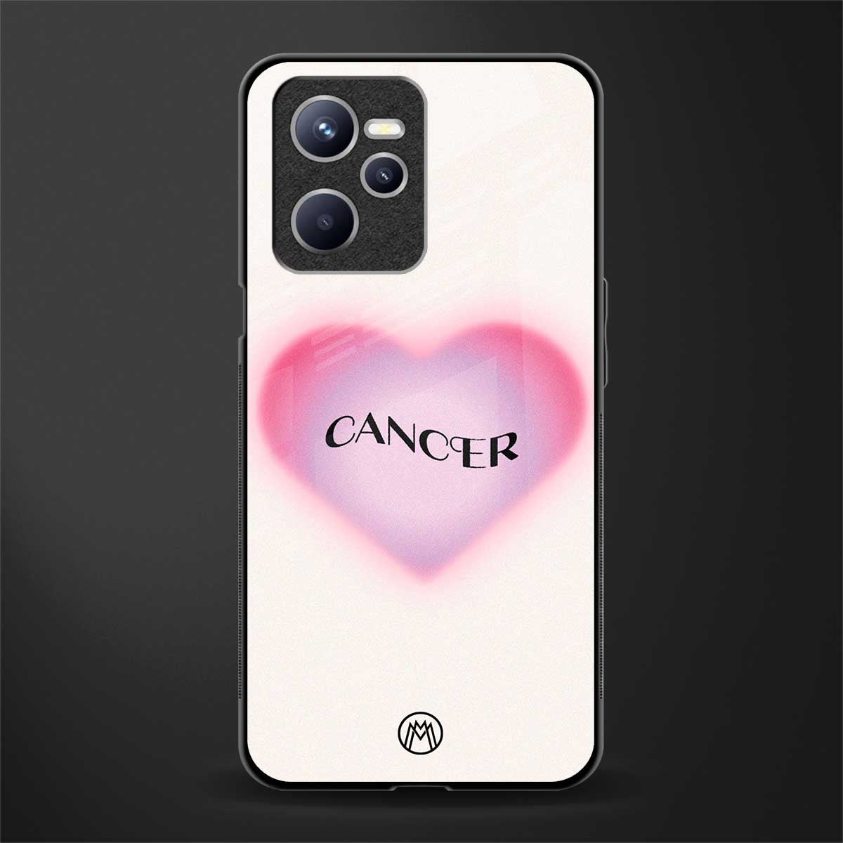 cancer minimalistic glass case for realme c35 image