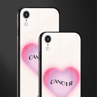 cancer minimalistic glass case for iphone xr image-2