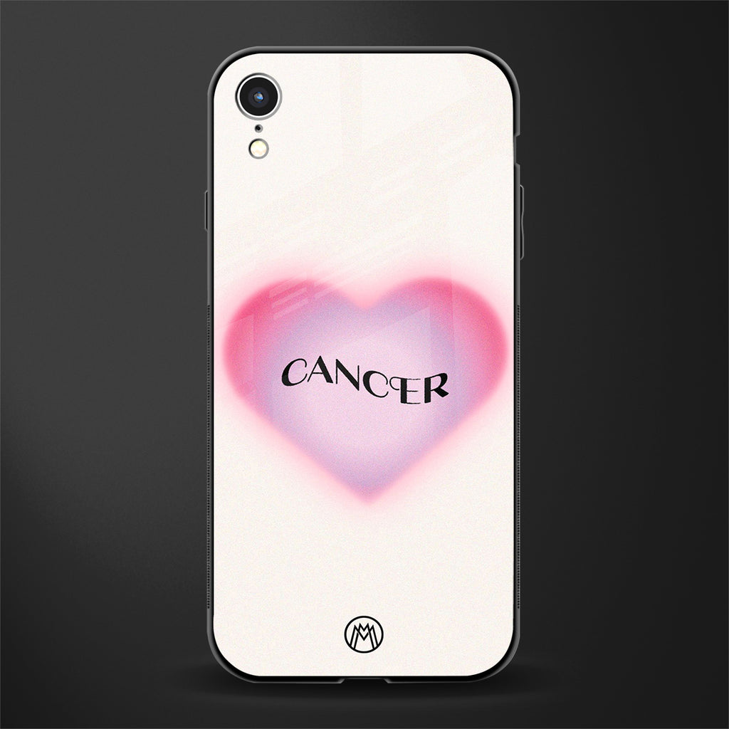cancer minimalistic glass case for iphone xr image