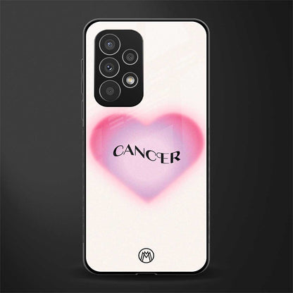 cancer minimalistic back phone cover | glass case for samsung galaxy a23