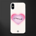cancer minimalistic glass case for iphone xs image