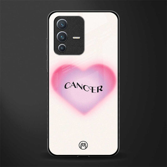 cancer minimalistic glass case for vivo v23 5g image