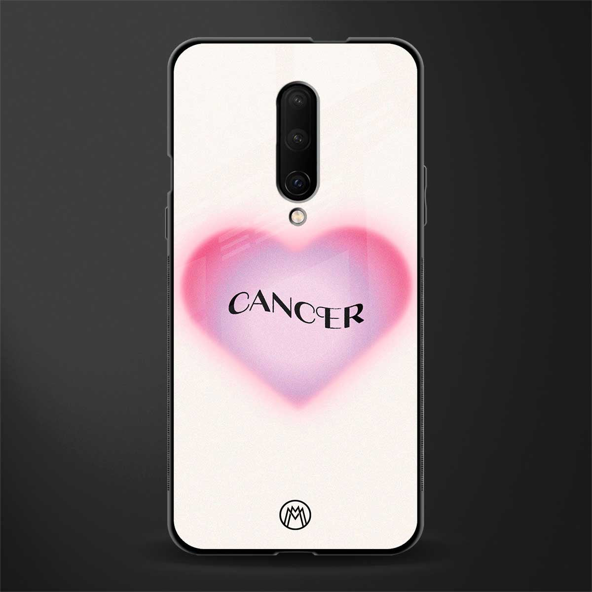 cancer minimalistic glass case for oneplus 7 pro image