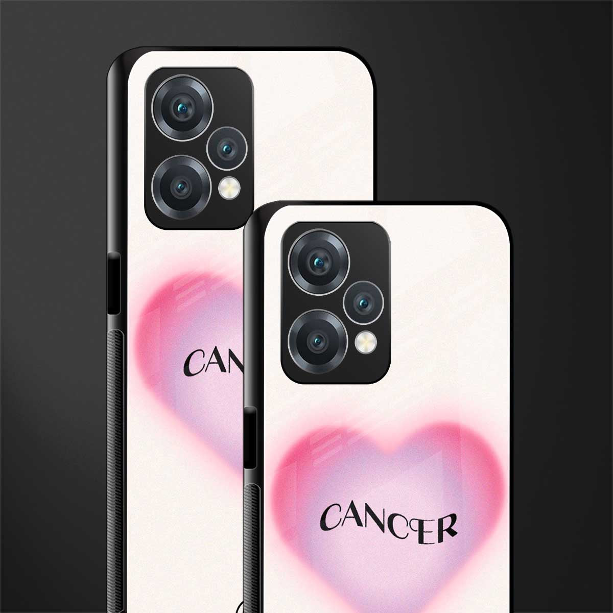 cancer minimalistic back phone cover | glass case for oneplus nord ce 2 lite 5g