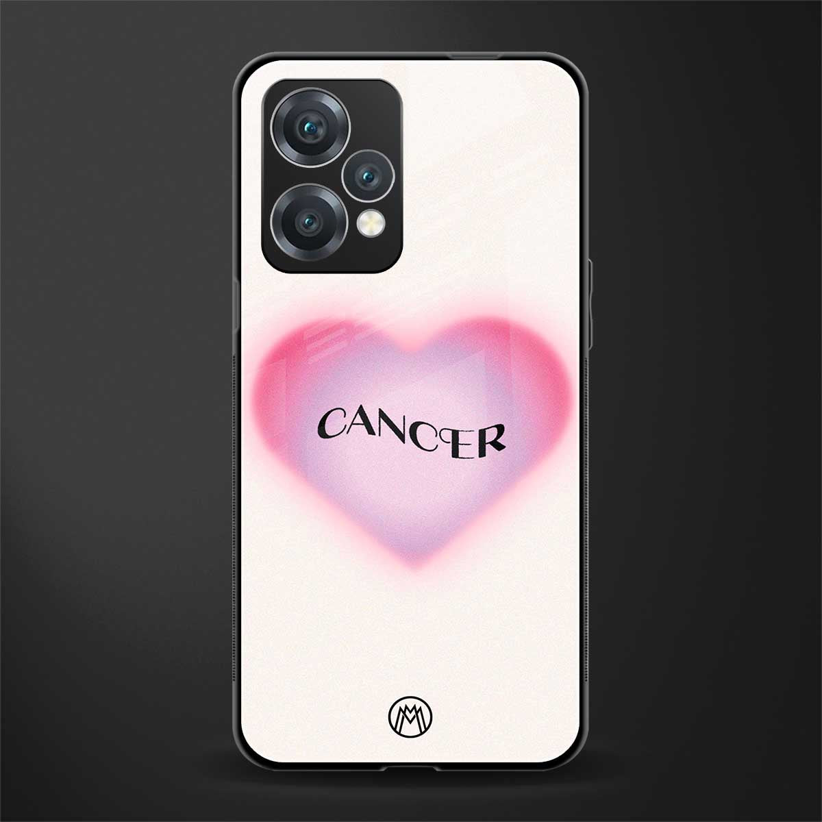 cancer minimalistic back phone cover | glass case for oneplus nord ce 2 lite 5g