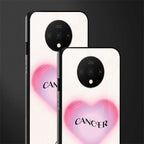 cancer minimalistic glass case for oneplus 7t image-2
