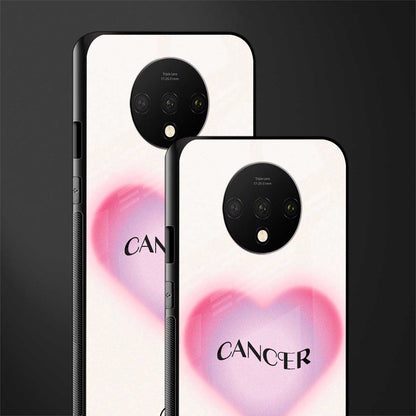 cancer minimalistic glass case for oneplus 7t image-2