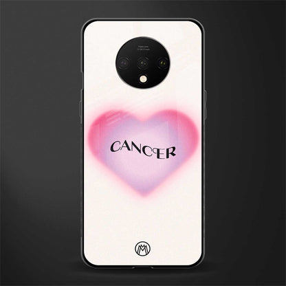 cancer minimalistic glass case for oneplus 7t image