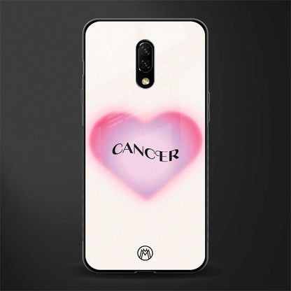 cancer minimalistic glass case for oneplus 7 image