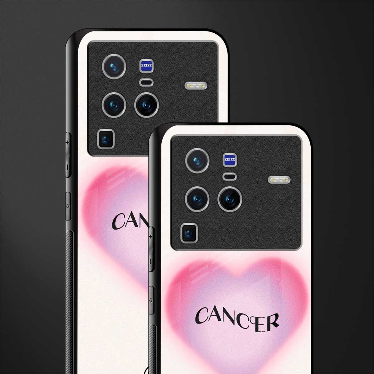 cancer minimalistic glass case for vivo x80 pro 5g image-2