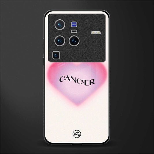 cancer minimalistic glass case for vivo x80 pro 5g image