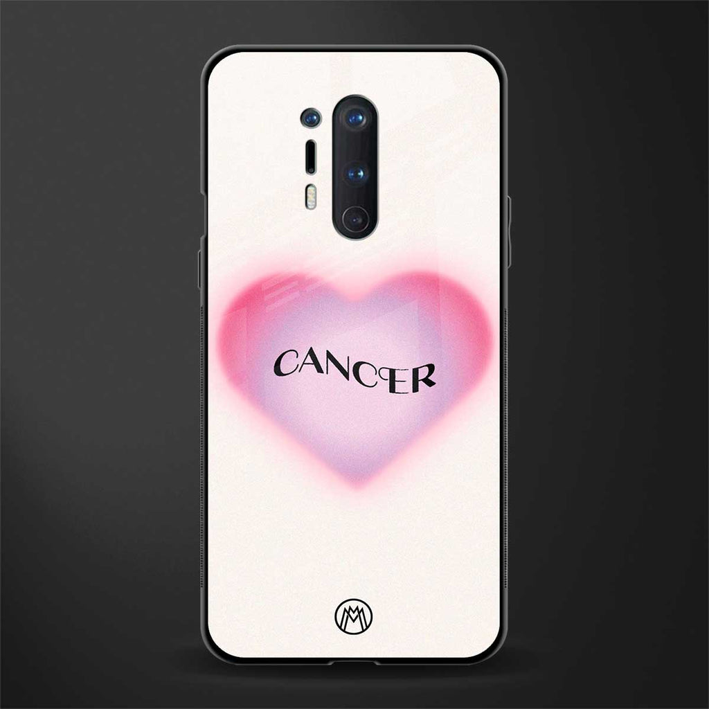 cancer minimalistic glass case for oneplus 8 pro image