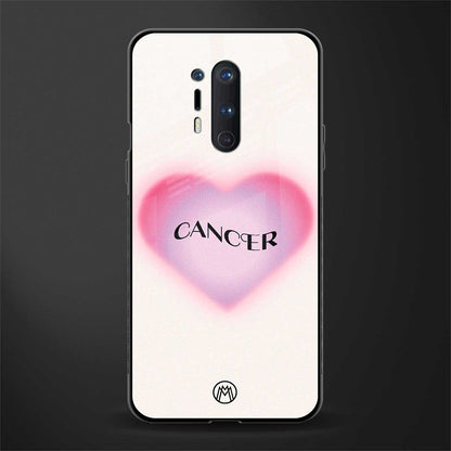 cancer minimalistic glass case for oneplus 8 pro image