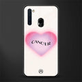 cancer minimalistic glass case for samsung a21 image