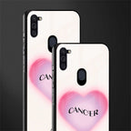 cancer minimalistic glass case for samsung a11 image-2