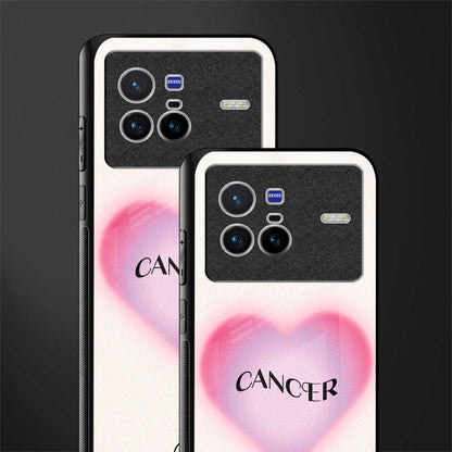 cancer minimalistic glass case for vivo x80 image-2