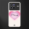 cancer minimalistic glass case for vivo x80 image