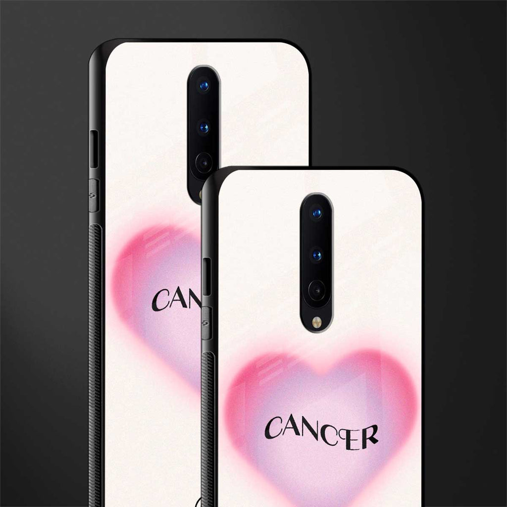 cancer minimalistic glass case for oneplus 8 image-2