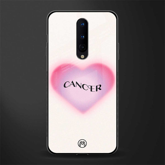 cancer minimalistic glass case for oneplus 8 image