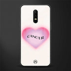 cancer minimalistic glass case for oneplus 6 image