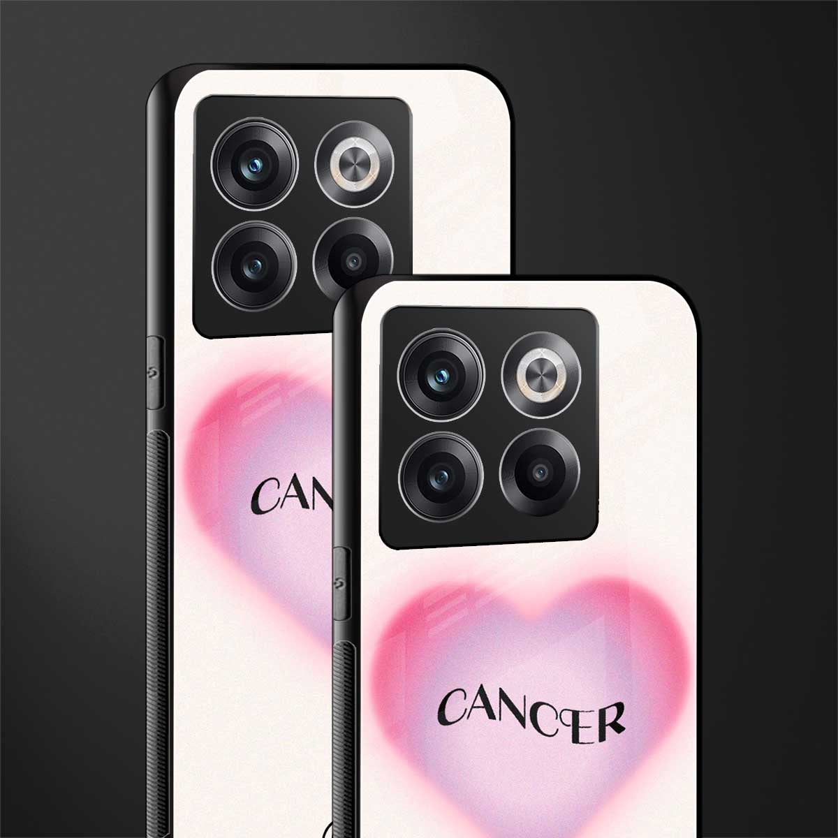 cancer minimalistic back phone cover | glass case for oneplus 10t