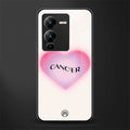cancer minimalistic back phone cover | glass case for vivo v25 pro 5g