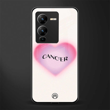cancer minimalistic back phone cover | glass case for vivo v25 pro 5g